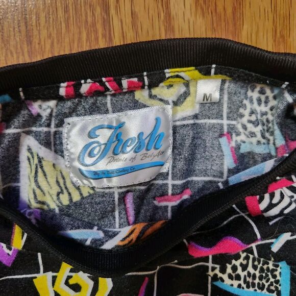 Fresh Prince of Bel Air Shirt Mens Medium Short Sleeve Black w Multicolor - Picture 3 of 7